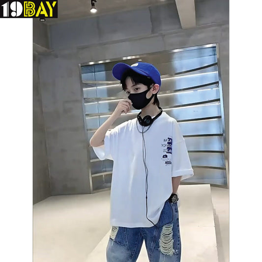 Soft Cotton T-Shirt for Kids – Oversized Unisex Design for Versatile Wear