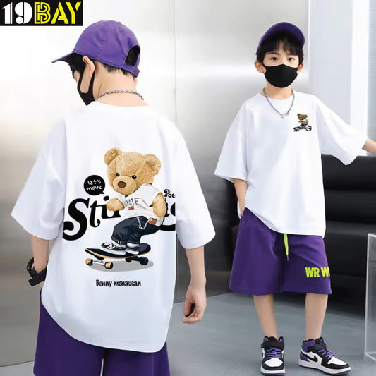Cool Kids Oversized Tee – Soft Cotton Drop Shoulder Style for All Seasons