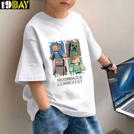 Urban Fit Oversized T-Shirt – Unisex Cotton for Active Kids
