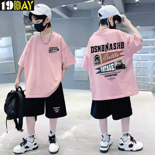 Cotton Oversized Streetwear Tee – Cool Kids Dropshoulder Unisex Fit