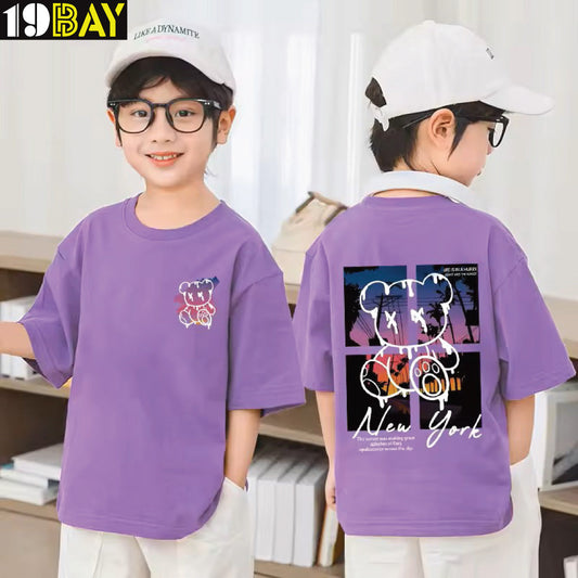 Oversized Everyday Kids T-Shirt – Relaxed Fit Drop Shoulder Style for Cool Kids
