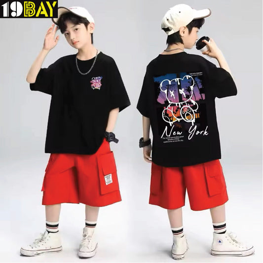 Basic Loose Cotton Tee – Oversized & Everyday Ready for Kids