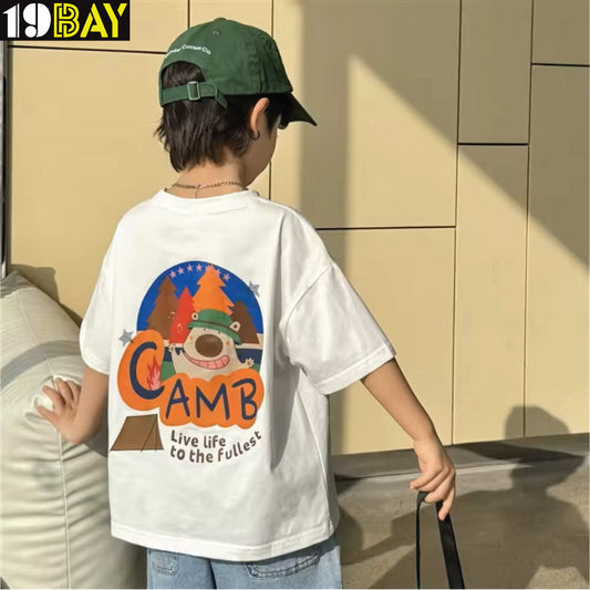 Oversized Cotton T-Shirt for Boys & Girls – Simple, Soft & Durable