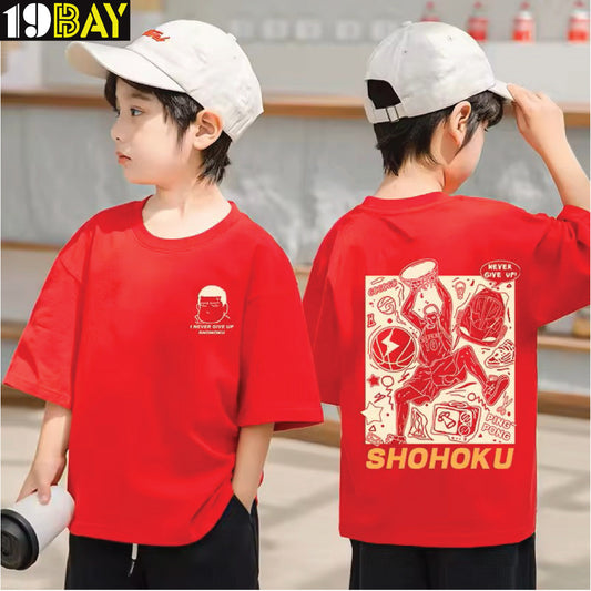 Unisex Kids Oversized Drop Shoulder T-Shirt – Perfect for Casual Everyday Outfits