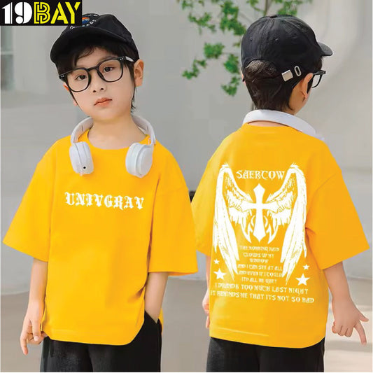 Stylish Oversized T-Shirt for Kids – Drop Shoulder Design in Breathable Cotton