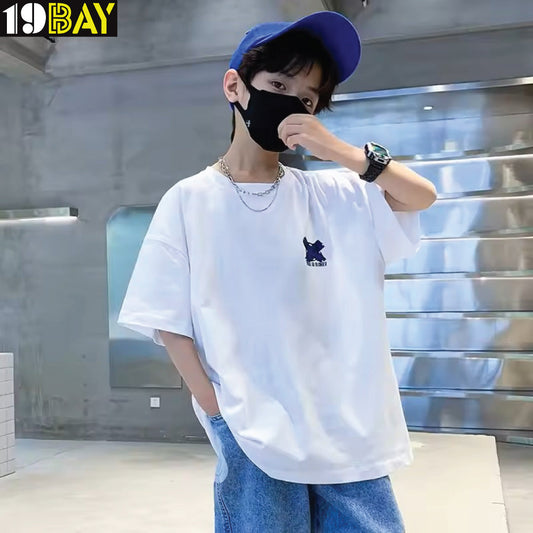 Flowy Cotton Oversized Tee for Kids – Designed for Movement & Comfort