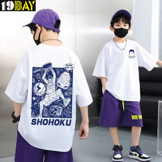 Trendy Kids Oversized Drop Shoulder Tee – Perfect for Playtime and Outings