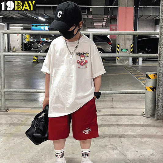 Unisex Cotton Oversized Kids T-Shirt – Soft, Breathable & Trendy Design