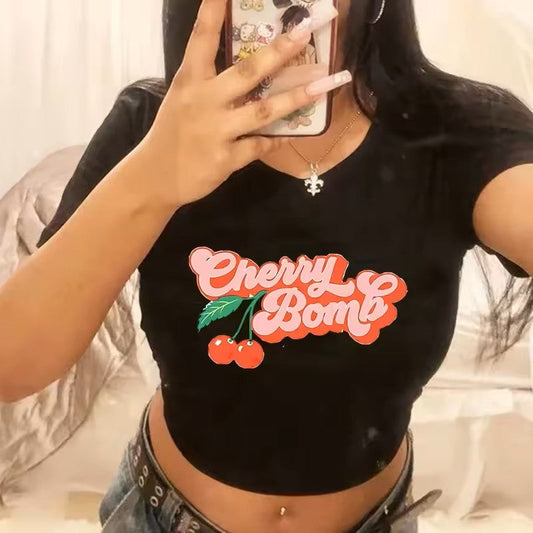 Cool Printed Crop Top – Streetwear Inspired Design