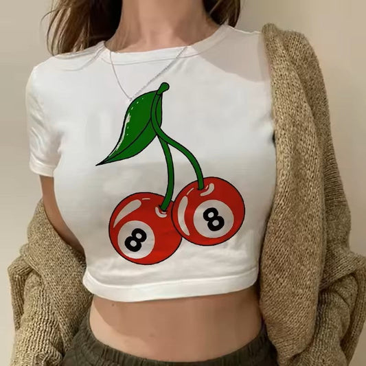 All-Over Printed Crop Top – Youthful, Vibrant & Comfy
