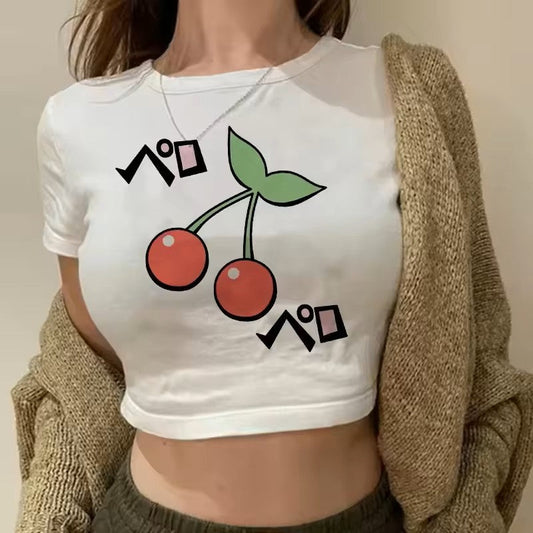Fashionable Crop Top with Unique Prints – Day to Night Look