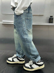 Boys Baggy Cargos Denim Pants | Exclusive Cargo Jeans for Kids