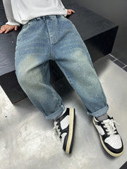 Boys Baggy Cargos Denim Pants | Exclusive Cargo Jeans for Kids