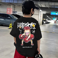 Cotton Oversized Streetwear Tee – Cool Kids Dropshoulder Unisex Fit