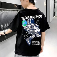 Relaxed Fit Drop Shoulder Kids Tee – Oversized Style for Every Occasion