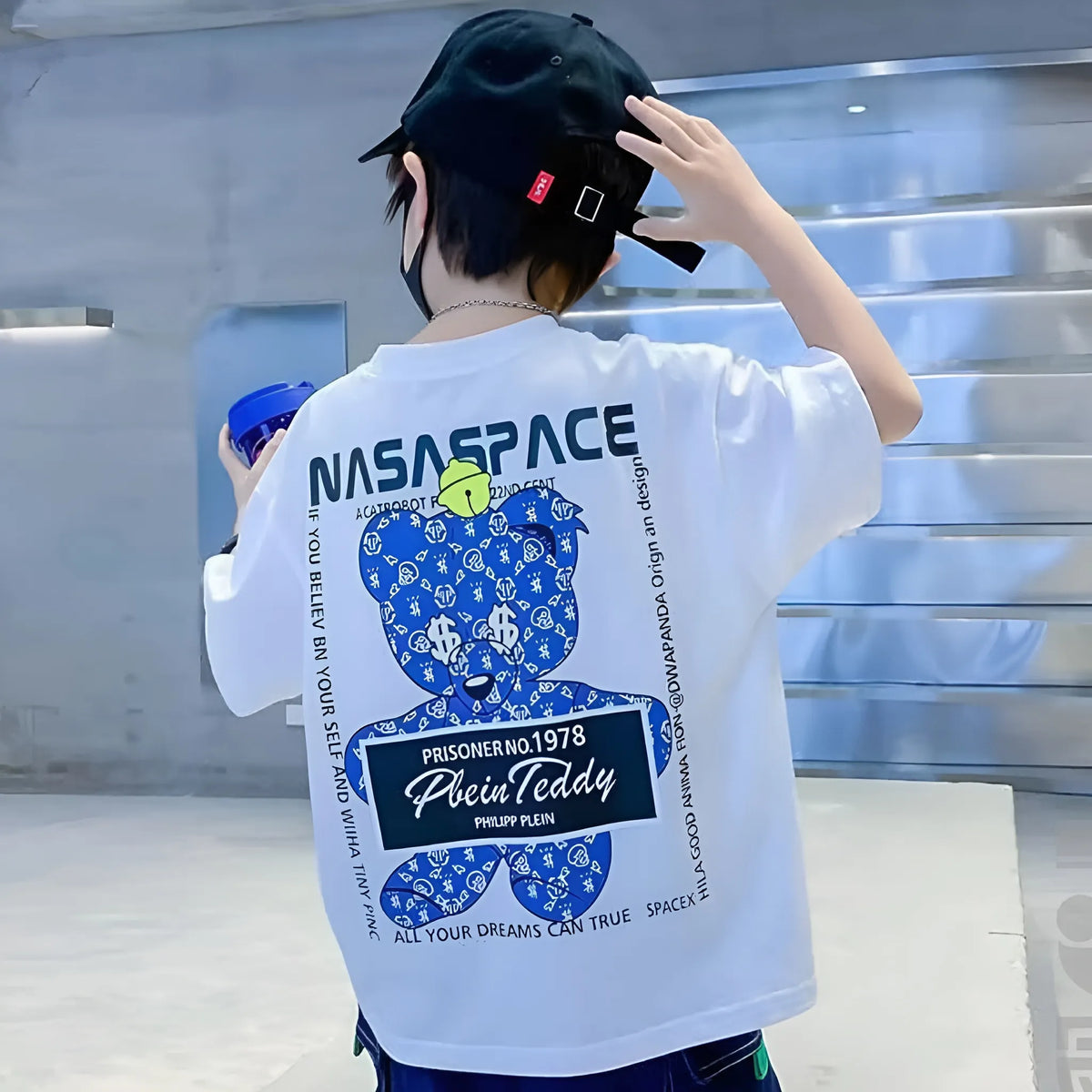 Unisex Cotton Oversized Kids T-Shirt – Soft, Breathable & Trendy Design