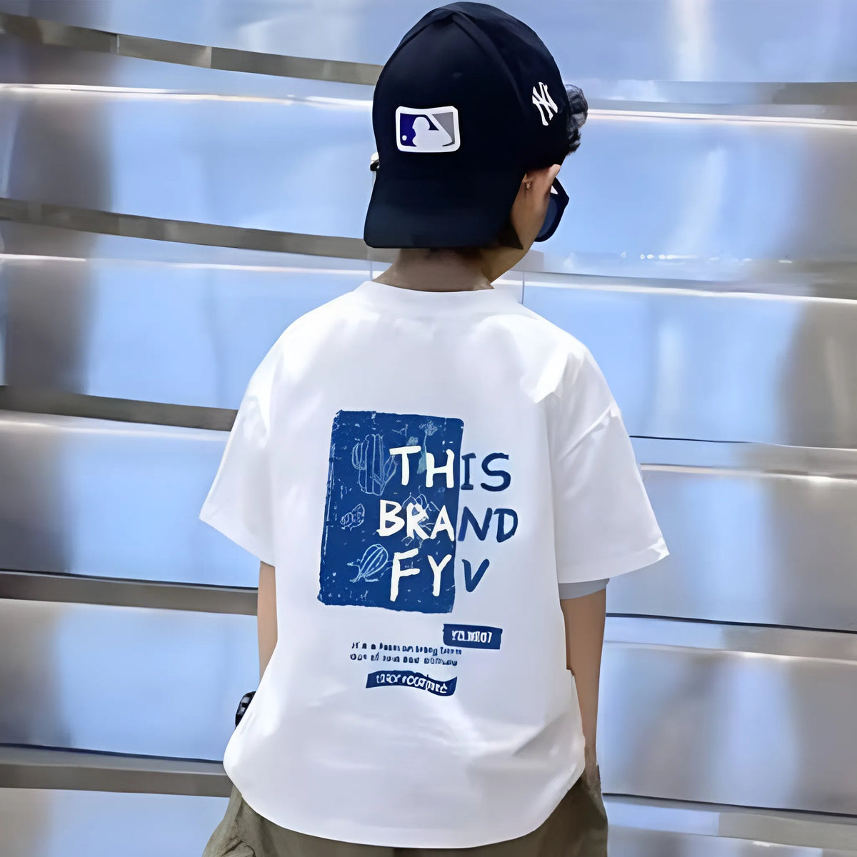 Soft Cotton T-Shirt for Kids – Oversized Unisex Design for Versatile Wear