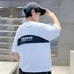 Soft Cotton Kids T-Shirt – Oversized Fit Drop Shoulder for Casual Looks