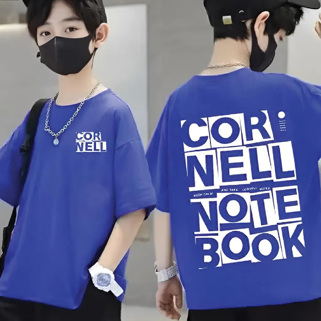 Trendy Kids Oversized Drop Shoulder T-Shirt – Soft Cotton Comfort for Daily Wear