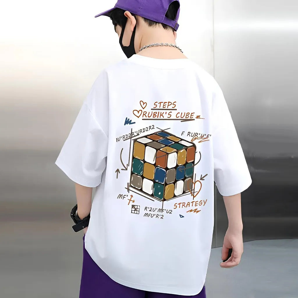 Trendy and Comfortable Oversized T-Shirt for Boys & Girls – Drop Shoulder Cut