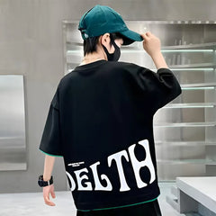 Kids Unisex Oversized Tee – Trendy Dropshoulder & Soft Cotton Comfort