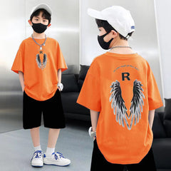 Fly High Summer Wing Multicolor Kids Drop Shoulder T-Shirt