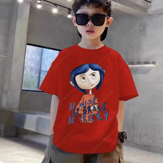 Fantasy Vibes Koralina Kids Drop Shoulder Oversized T-Shirt