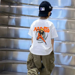 Anime Energy Naruto Kids Drop Shoulder Oversized Tee