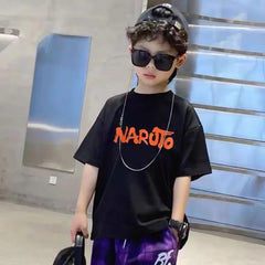 Anime Energy Naruto Kids Drop Shoulder Oversized Tee