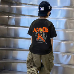 Anime Energy Naruto Kids Drop Shoulder Oversized Tee