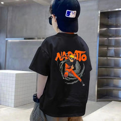 Anime Energy Naruto Kids Drop Shoulder Oversized Tee