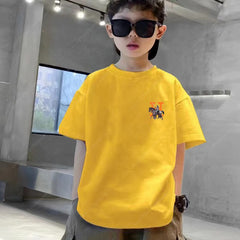 Western Multicolor T-Shirt – Kids Oversized Unique Print Tee