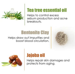 Wow Skin Science clay Face Mask With Anti Acne Neem and Tea Tree (200 ml)