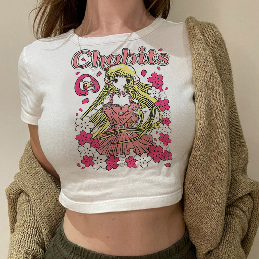 Fashionable Short Sleeve Crop Top – Lightweight Summer Wear for Girls & Ladies