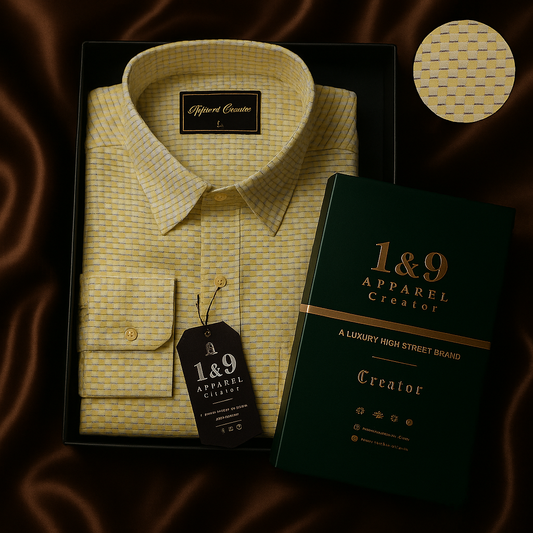 Giza Gold Label Shirt – Refined Luxury & Texture in Every Single Thread