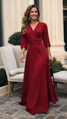 Chic Party Gown with Lace Detail – Feminine, Flowy & Event-Ready