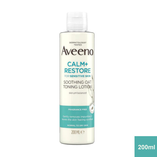 Aveeno Calm + Restore Soothing Oat Toning Lotion For Sensitive Skin (200 ml)
