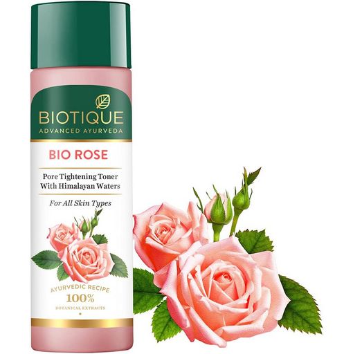 Biotique Bio Rose Pore Tightening Toner With Himalayan Water, 120ml