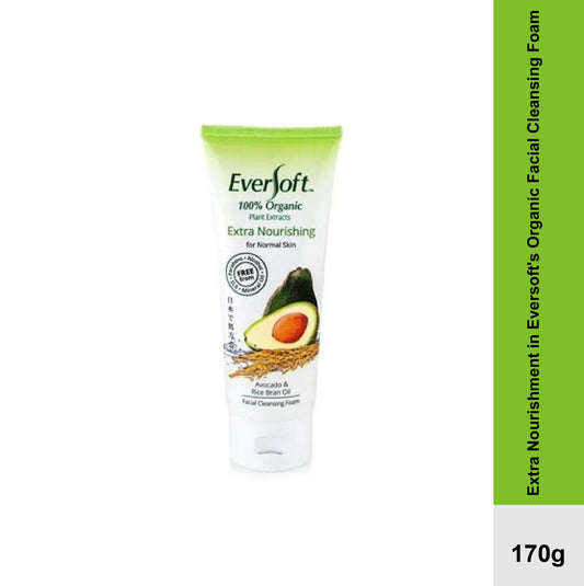 Eversoft's Organic Facial Cleansing Foam for Extra Nourishment-170g