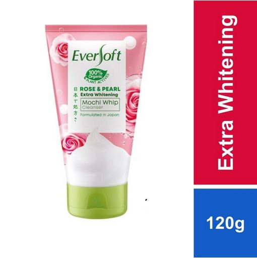 Eversoft's Rose-Pearl Mochi Whip Cleanser for Gentle Cleansing-120g