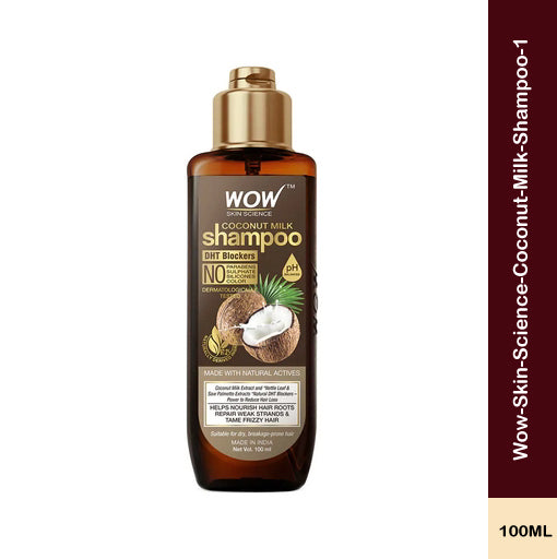 Wow Skin Science Natural Coconut Milk Shampoo (100 ml)