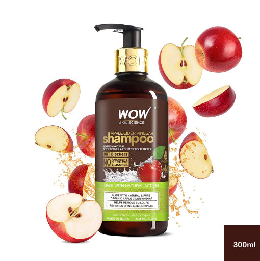 WOW Skin Science Natural Apple Cider Vinegar  Hair Shampoo (300 ml)
