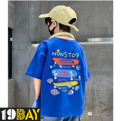 Sapphire Serenade Dreamy Oversized Tees in Royal Blue