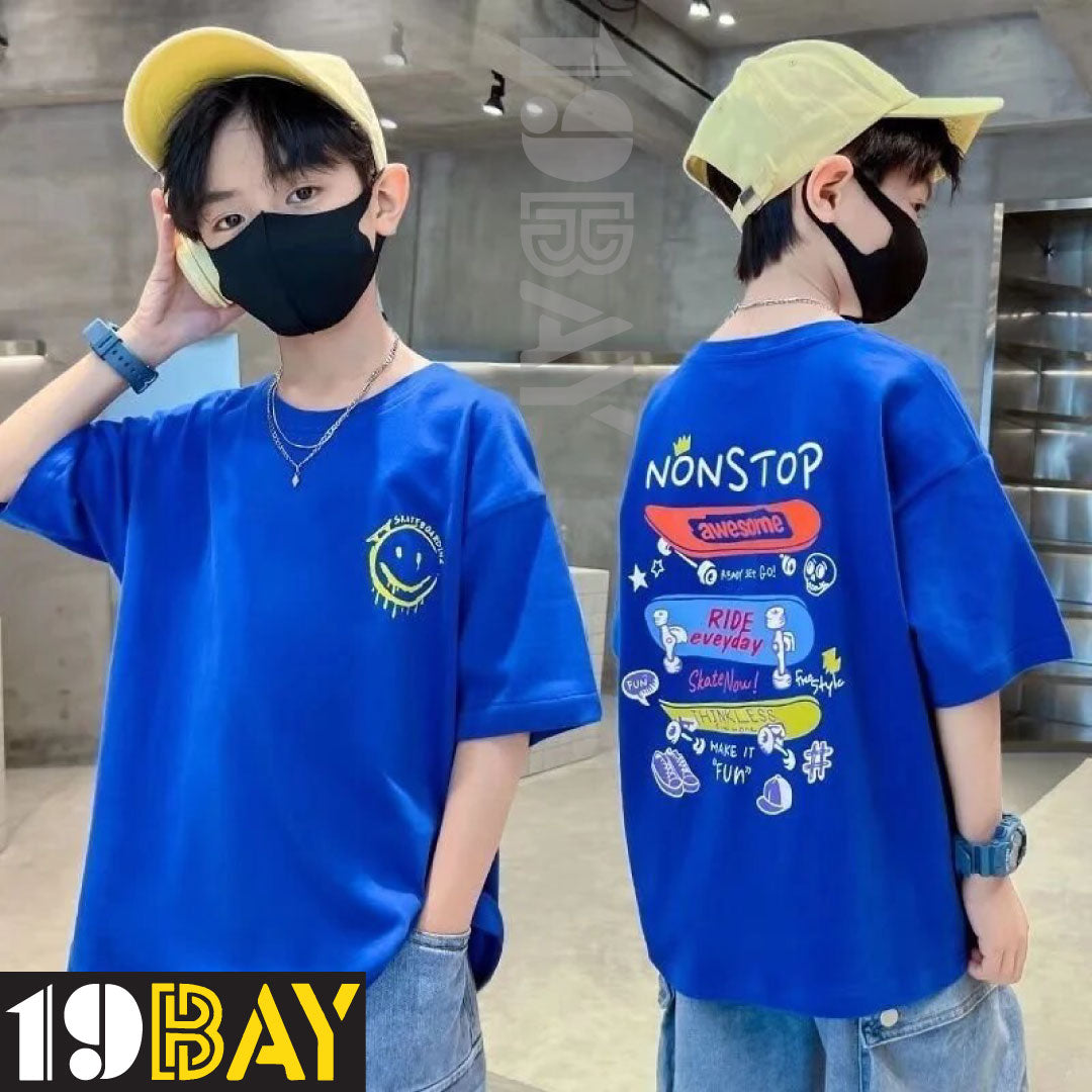 Sapphire Serenade Dreamy Oversized Tees in Royal Blue