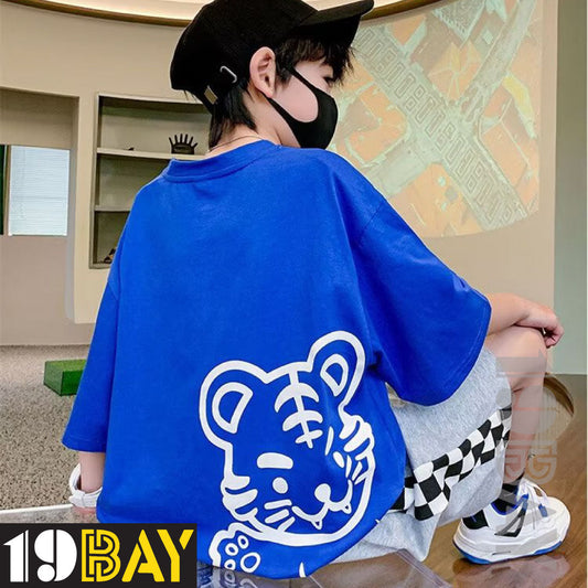 Celestial Sapphire Fashionable Oversized Tees in Blue