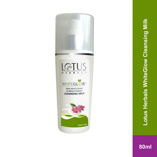 Lotus Herbals WhiteGlow Cleansing Milk for Skin Whitening and Brightening-80ml