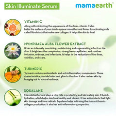 Mamaearth Skin Illuminate Face Serum With Vitamin C & Turmeric (30 gm)