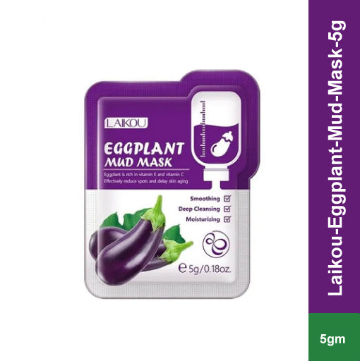 Laikou Eggplant Mud Mask- 1 Pc (5 gm)