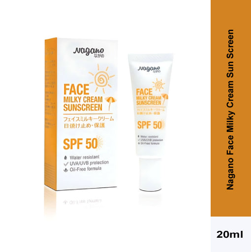 Nagano Face Milky Cream Sun Screen with SPF50+ (20 ml)