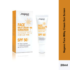 Nagano Face Milky Cream Sun Screen with SPF50+ (20 ml)